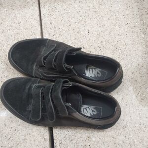 Vans Men's Black Velcro Sneakers